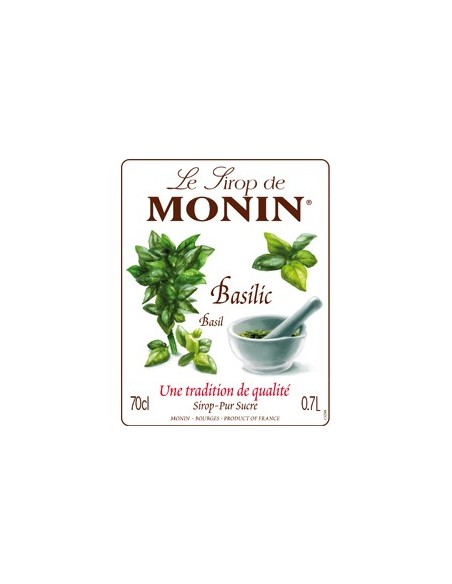 Monin Basilicum siroop ingrediënten