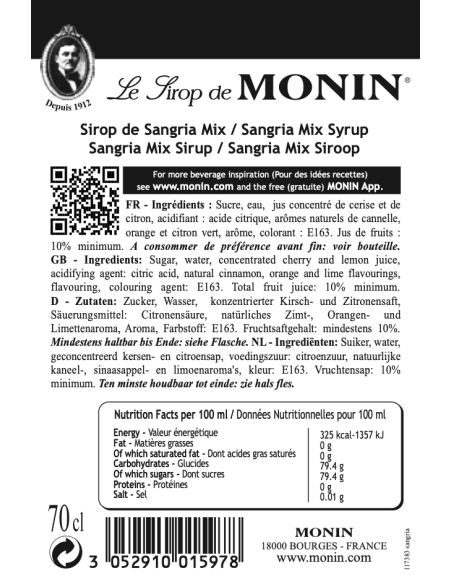 Monin Sangria Mix