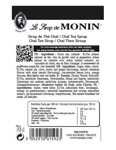 Monin Chai Tea